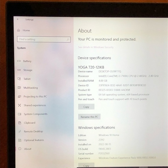 Lenovo Yoga 720-12IKB Laptop - Picture 3 of 3